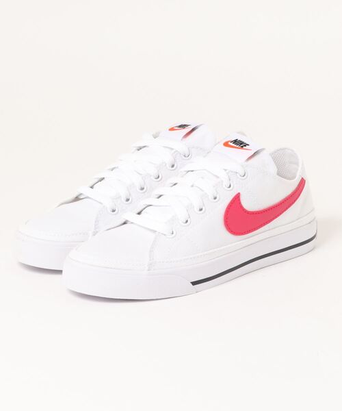 NIKE(ナイキ)の「《NIKE》WSコートレガシーキャンバス(スニーカー・レディース・ブラック/ホワイト/ベージュ系その他/ピンク/ピンク系その他/ホワイト×レッド/ホワイト系その他2/ホワイト系その他3/ブラウン系その他/ホワイト系その他4・24.5cm/24.0cm/23.5cm/23.0cm/25.0cm/22.5cm/26.5cm/26.0cm/27.0cm/25.5cm/27.5cm/28.0cm)」の3枚目の写真