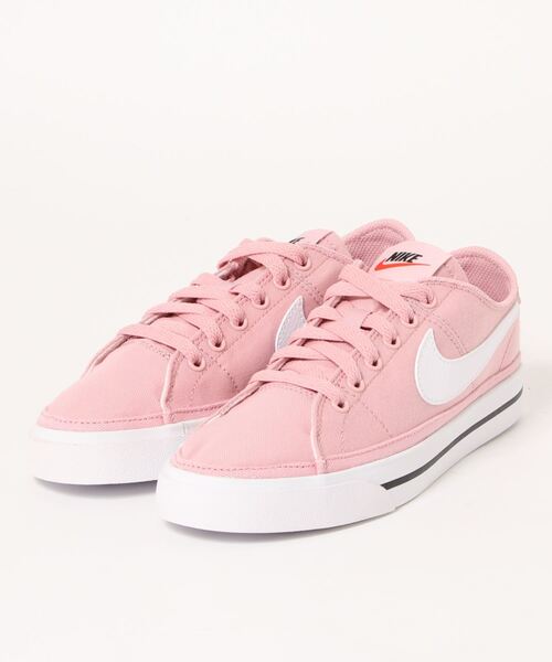 NIKE(ナイキ)の「《NIKE》WSコートレガシーキャンバス(スニーカー・レディース・ブラック/ホワイト/ベージュ系その他/ピンク/ピンク系その他/ホワイト×レッド/ホワイト系その他2/ホワイト系その他3/ブラウン系その他/ホワイト系その他4・24.5cm/24.0cm/23.5cm/23.0cm/25.0cm/22.5cm/26.5cm/26.0cm/27.0cm/25.5cm/27.5cm/28.0cm)」の9枚目の写真