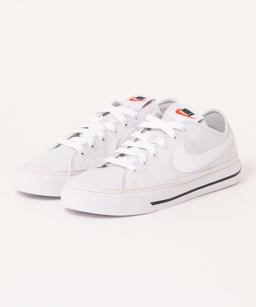 NIKE(ナイキ)の「《NIKE》WSコートレガシーキャンバス(スニーカー・レディース・ブラック/ホワイト/ベージュ系その他/ピンク/ピンク系その他/ホワイト×レッド/ホワイト系その他2/ホワイト系その他3/ブラウン系その他/ホワイト系その他4・24.5cm/24.0cm/23.5cm/23.0cm/25.0cm/22.5cm/26.5cm/26.0cm/27.0cm/25.5cm/27.5cm/28.0cm)」の4枚目の写真
