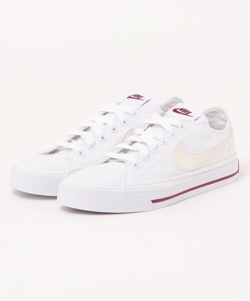 NIKE(ナイキ)の「《NIKE》WSコートレガシーキャンバス(スニーカー・レディース・ブラック/ホワイト/ベージュ系その他/ピンク/ピンク系その他/ホワイト×レッド/ホワイト系その他2/ホワイト系その他3/ブラウン系その他/ホワイト系その他4・24.5cm/24.0cm/23.5cm/23.0cm/25.0cm/22.5cm/26.5cm/26.0cm/27.0cm/25.5cm/27.5cm/28.0cm)」の5枚目の写真
