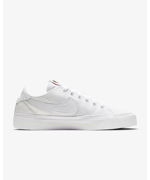 NIKE(ナイキ)の「《NIKE》WSコートレガシーキャンバス(スニーカー・レディース・ブラック/ホワイト/ベージュ系その他/ピンク/ピンク系その他/ホワイト×レッド/ホワイト系その他2/ホワイト系その他3/ブラウン系その他/ホワイト系その他4・24.5cm/24.0cm/23.5cm/23.0cm/25.0cm/22.5cm/26.5cm/26.0cm/27.0cm/25.5cm/27.5cm/28.0cm)」の14枚目の写真