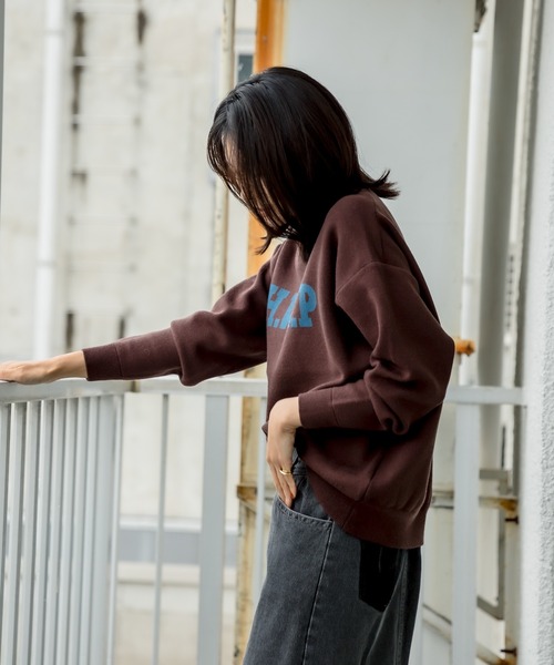 RIVE DROITE（リヴドロワ）の「気軽に遊び心を取り入れたい　H.V.N.Pロゴニット（ニット/セーター・レディース・ブラック/ブラウン・FREE）」の12枚目の写真