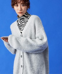 Auntie Rosa Holiday | モヘアライクカラーVネックカーディガン(カーディガン/ボレロ)