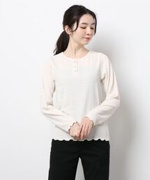 ehka sopo | しぼしぼヘンリーネックカットソー(Tシャツ/カットソー)