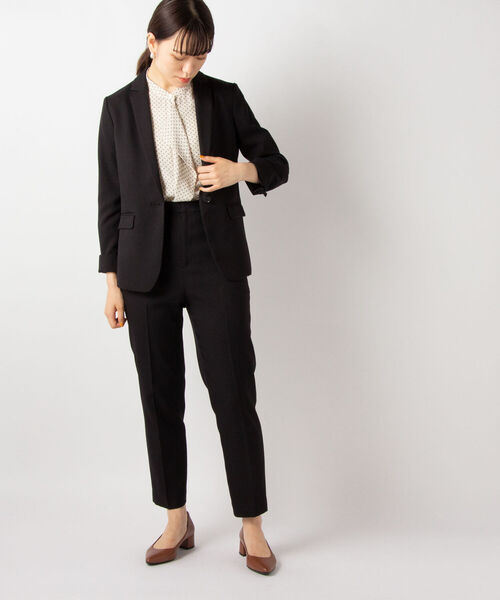 NOLLEY’S Sophi（ノーリーズソフィ）の「ウォッシャブルウール調テーラージャケット（テーラードジャケット・レディース・ネイビー/ブラック・40/38/36）」の8枚目の写真