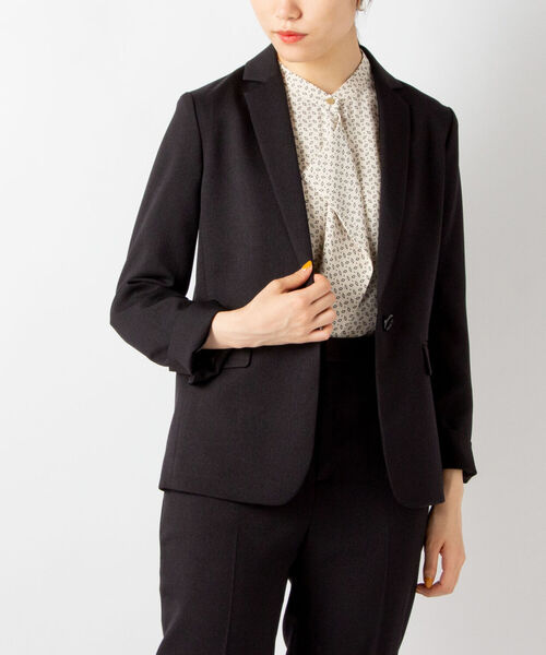 NOLLEY’S Sophi（ノーリーズソフィ）の「ウォッシャブルウール調テーラージャケット（テーラードジャケット・レディース・ネイビー/ブラック・40/38/36）」の13枚目の写真