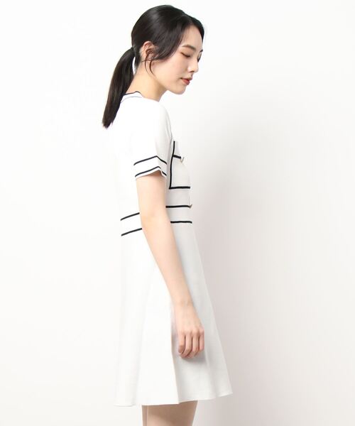 Narcissus(ナルシス)の「【Narcissus WEBSTORE 限定商品】ラインニットワンピース(ワンピース・レディース・ホワイト/ブラック・FREE)」の14枚目の写真