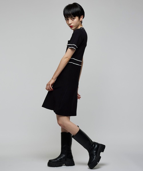 Narcissus(ナルシス)の「【Narcissus WEBSTORE 限定商品】ラインニットワンピース(ワンピース・レディース・ホワイト/ブラック・FREE)」の5枚目の写真