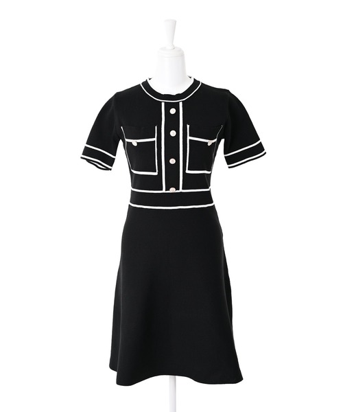 Narcissus(ナルシス)の「【Narcissus WEBSTORE 限定商品】ラインニットワンピース(ワンピース・レディース・ホワイト/ブラック・FREE)」の9枚目の写真