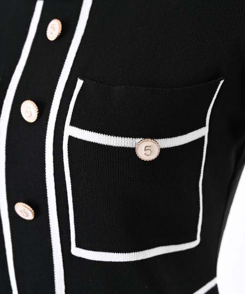 Narcissus(ナルシス)の「【Narcissus WEBSTORE 限定商品】ラインニットワンピース(ワンピース・レディース・ホワイト/ブラック・FREE)」の13枚目の写真