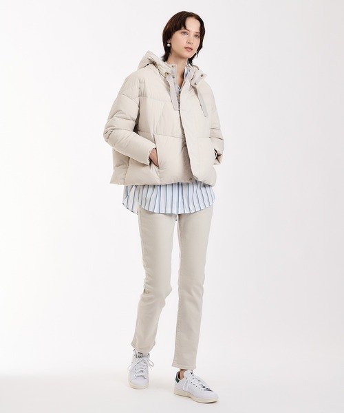 ESTNATION（エストネーション）の「6x1 COPENHAGEN / フードダウンジャケット（ダウンジャケット/コート・レディース・ブラック/オフホワイト・0）」の5枚目の写真