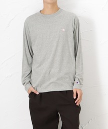 Champion チャンピオン ワンポイント ロゴ刺繍 ロングスリーブTシャツ