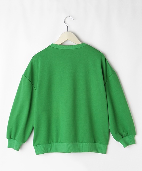 by LOVEiT(バイラビット)の「2WAYカレッジトレーナー(スウェット・キッズ・グレー/ラベンダー/チャコール/グリーン・140cm/150cm/160cm/120cm/130cm)」の5枚目の写真