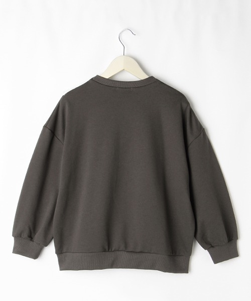 by LOVEiT(バイラビット)の「2WAYカレッジトレーナー(スウェット・キッズ・グレー/ラベンダー/チャコール/グリーン・140cm/150cm/160cm/120cm/130cm)」の7枚目の写真