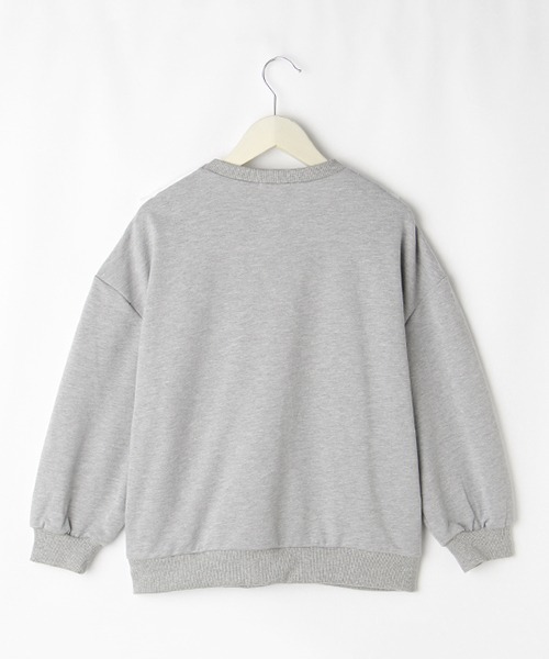 by LOVEiT(バイラビット)の「2WAYカレッジトレーナー(スウェット・キッズ・グレー/ラベンダー/チャコール/グリーン・140cm/150cm/160cm/120cm/130cm)」の8枚目の写真