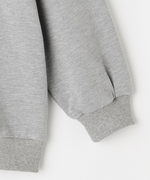 by LOVEiT(バイラビット)の「2WAYカレッジトレーナー(スウェット・キッズ・グレー/ラベンダー/チャコール/グリーン・140cm/150cm/160cm/120cm/130cm)」の10枚目の写真