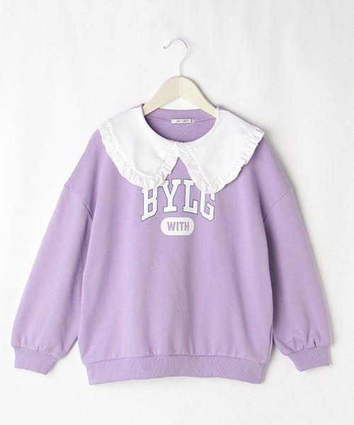 by LOVEiT(バイラビット)の「2WAYカレッジトレーナー(スウェット・キッズ・グレー/ラベンダー/チャコール/グリーン・140cm/150cm/160cm/120cm/130cm)」の15枚目の写真