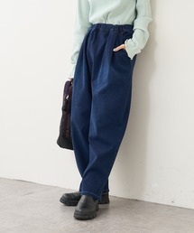 PUAL CE CIN | ニットデニムワイドパンツ(デニムパンツ)