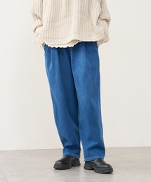 PUAL CE CIN | ニットデニムワイドパンツ(デニムパンツ)