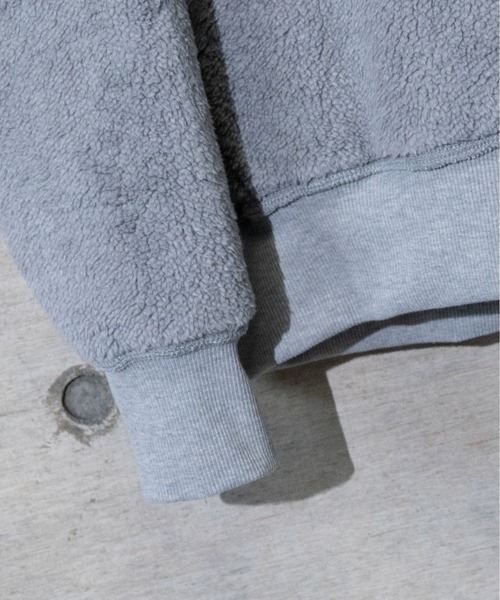 JOHN'S CLOSET（ジョンズクローゼット）の「【40G】リバーシブルボアパーカー（パーカー・メンズ・チャコールグレー/ブラック/杢グレー/グリーン系その他/グレイッシュベージュ・MEDIUM/LARGE）」の9枚目の写真