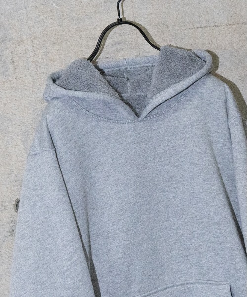 JOHN'S CLOSET（ジョンズクローゼット）の「【40G】リバーシブルボアパーカー（パーカー・メンズ・チャコールグレー/ブラック/杢グレー/グリーン系その他/グレイッシュベージュ・MEDIUM/LARGE）」の11枚目の写真