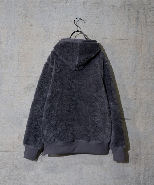 JOHN'S CLOSET（ジョンズクローゼット）の「【40G】リバーシブルボアパーカー（パーカー・メンズ・チャコールグレー/ブラック/杢グレー/グリーン系その他/グレイッシュベージュ・MEDIUM/LARGE）」の21枚目の写真
