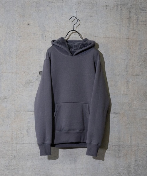 JOHN'S CLOSET（ジョンズクローゼット）の「【40G】リバーシブルボアパーカー（パーカー・メンズ・チャコールグレー/ブラック/杢グレー/グリーン系その他/グレイッシュベージュ・MEDIUM/LARGE）」の22枚目の写真