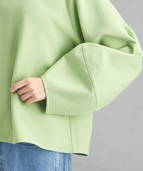 green label relaxing(グリーンレーベルリラクシング)の「ポンチ コクーン スリーブ プルオーバー カットソー(Tシャツ/カットソー・レディース・ベージュ/オフホワイト/ライム・FREE)」の17枚目の写真