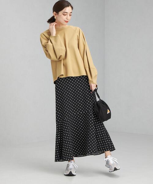 green label relaxing(グリーンレーベルリラクシング)の「ポンチ コクーン スリーブ プルオーバー カットソー(Tシャツ/カットソー・レディース・ベージュ/オフホワイト/ライム・FREE)」の22枚目の写真