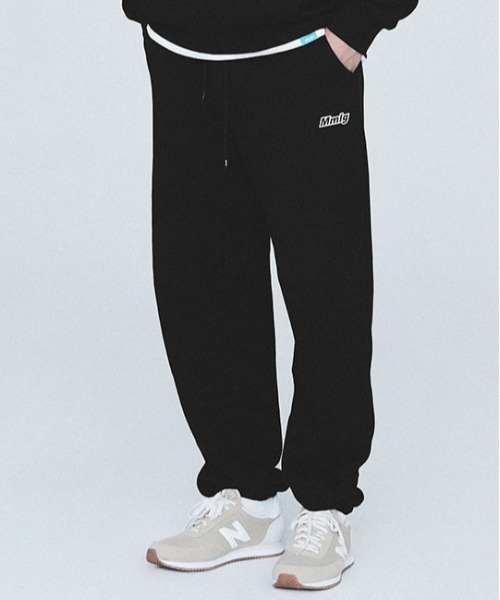 87mm(87mm)の「【87MM / Mmlg】MMLG SWEAT PANTS / パルチムエムエム MMLG ロゴ スウェットパンツ / セットアップ対応(スウェットパンツ・レディース・ブラック/ベージュ/グレー/グリーン/ブルーグレー/ピンク・SMALL/MEDIUM/LARGE)」の2枚目の写真