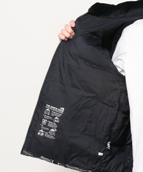 THE NORTH FACE（ザノースフェイス）の「【ユニセックスで着用可能】THE NORTH FACE / ノースフェイス NOVELTY LOFTY DOWN JACKET ダウンジャケット バンダナ柄（ダウンジャケット/コート・メンズ・ブラック・SMALL/MEDIUM/LARGE/X-LARGE）」の5枚目の写真