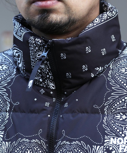 THE NORTH FACE（ザノースフェイス）の「【ユニセックスで着用可能】THE NORTH FACE / ノースフェイス NOVELTY LOFTY DOWN JACKET ダウンジャケット バンダナ柄（ダウンジャケット/コート・メンズ・ブラック・SMALL/MEDIUM/LARGE/X-LARGE）」の21枚目の写真