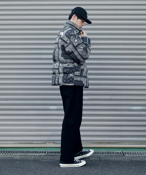 THE NORTH FACE（ザノースフェイス）の「【ユニセックスで着用可能】THE NORTH FACE / ノースフェイス NOVELTY LOFTY DOWN JACKET ダウンジャケット バンダナ柄（ダウンジャケット/コート・メンズ・ブラック・SMALL/MEDIUM/LARGE/X-LARGE）」の13枚目の写真