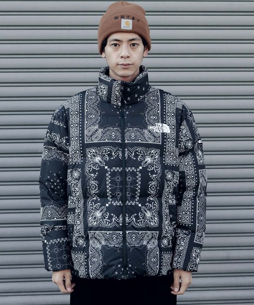 THE NORTH FACE（ザノースフェイス）の「【ユニセックスで着用可能】THE NORTH FACE / ノースフェイス NOVELTY LOFTY DOWN JACKET ダウンジャケット バンダナ柄（ダウンジャケット/コート・メンズ・ブラック・SMALL/MEDIUM/LARGE/X-LARGE）」の18枚目の写真