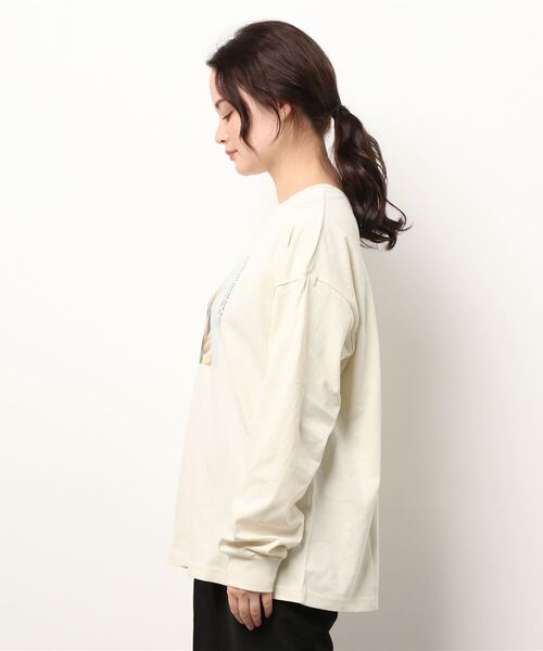 LOWRYS FARM（ローリーズファーム）の「２ＷＡＹフォトプリントＴシャツ　261720（Tシャツ/カットソー・レディース・アイボリー/イエロー/オフホワイト/チャコールグレー・FREE）」の8枚目の写真