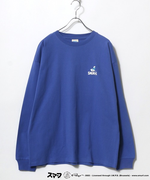 MARUKAWA（マルカワ）の「The Smurf/スマーフ キャラクターバックプリント ロンT（Tシャツ/カットソー・レディース・ホワイト/ブラック/ロイヤルブルー・M/L）」の12枚目の写真