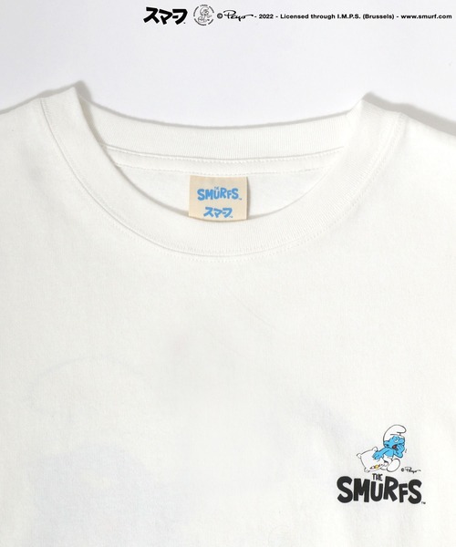 MARUKAWA（マルカワ）の「The Smurf/スマーフ キャラクターバックプリント ロンT（Tシャツ/カットソー・レディース・ホワイト/ブラック/ロイヤルブルー・M/L）」の8枚目の写真