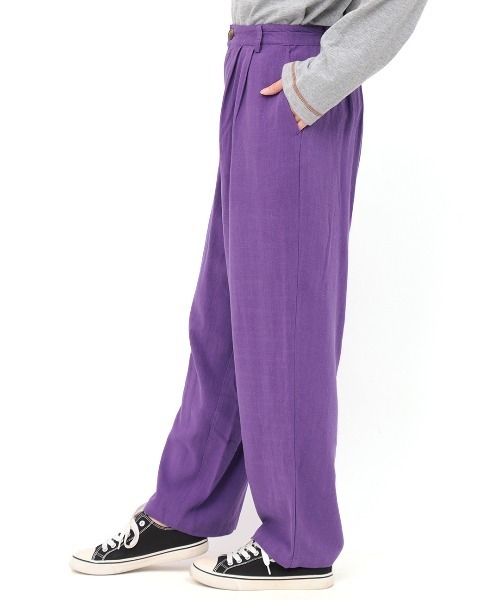 チチカカ（チチカカ）の「ウォッシャブルレーヨン麻パンツ（その他パンツ・レディース・イエロー/パープル/グリーン・FREE）」の10枚目の写真