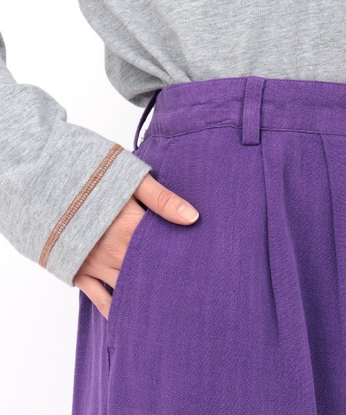 チチカカ（チチカカ）の「ウォッシャブルレーヨン麻パンツ（その他パンツ・レディース・イエロー/パープル/グリーン・FREE）」の13枚目の写真