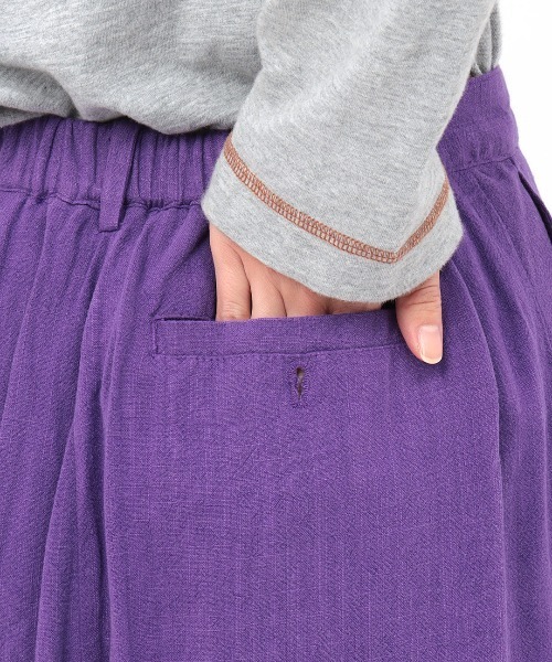 チチカカ（チチカカ）の「ウォッシャブルレーヨン麻パンツ（その他パンツ・レディース・イエロー/パープル/グリーン・FREE）」の14枚目の写真