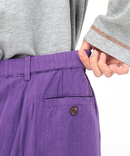 チチカカ（チチカカ）の「ウォッシャブルレーヨン麻パンツ（その他パンツ・レディース・イエロー/パープル/グリーン・FREE）」の15枚目の写真