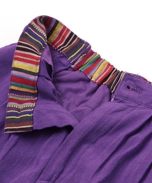 チチカカ（チチカカ）の「ウォッシャブルレーヨン麻パンツ（その他パンツ・レディース・イエロー/パープル/グリーン・FREE）」の19枚目の写真