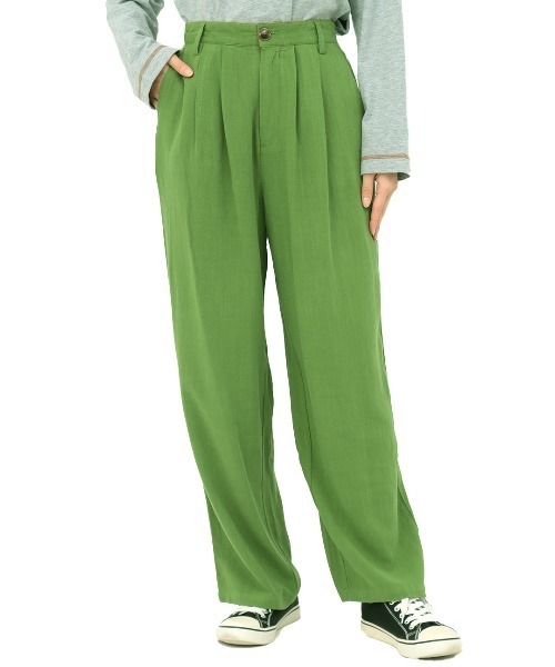 チチカカ（チチカカ）の「ウォッシャブルレーヨン麻パンツ（その他パンツ・レディース・イエロー/パープル/グリーン・FREE）」の7枚目の写真