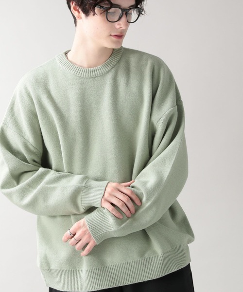 RAGEBLUE（レイジブルー）の「ワイドスリーブ／ビッグニットクルー/262837（ニット/セーター・メンズ・ホワイト/イエロー/オレンジ/ブルー/ライトグリーン・MEDIUM/LARGE）」の21枚目の写真