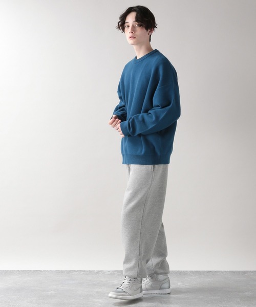 RAGEBLUE（レイジブルー）の「ワイドスリーブ／ビッグニットクルー/262837（ニット/セーター・メンズ・ホワイト/イエロー/オレンジ/ブルー/ライトグリーン・MEDIUM/LARGE）」の14枚目の写真