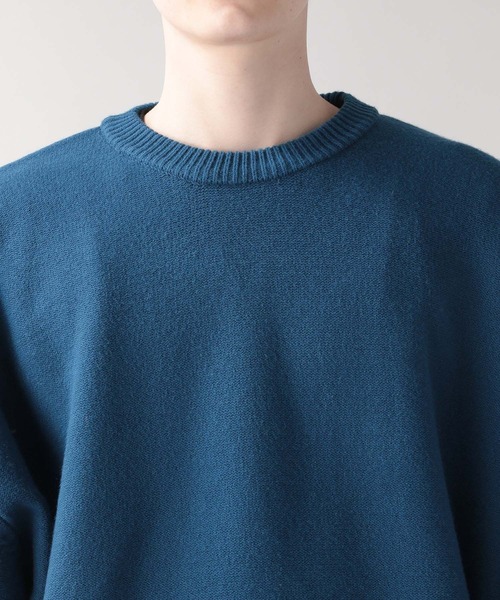 RAGEBLUE（レイジブルー）の「ワイドスリーブ／ビッグニットクルー/262837（ニット/セーター・メンズ・ホワイト/イエロー/オレンジ/ブルー/ライトグリーン・MEDIUM/LARGE）」の18枚目の写真