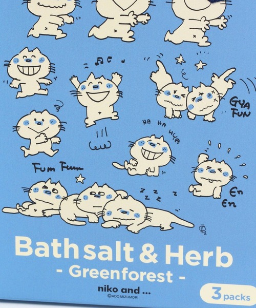 niko and...（ニコアンド）の「【水森亜土】コラボ バスソルト(入浴剤)/内容量30g×3包（入浴剤・バスケア・レディース・ブルー/オレンジ・0）」の12枚目の写真