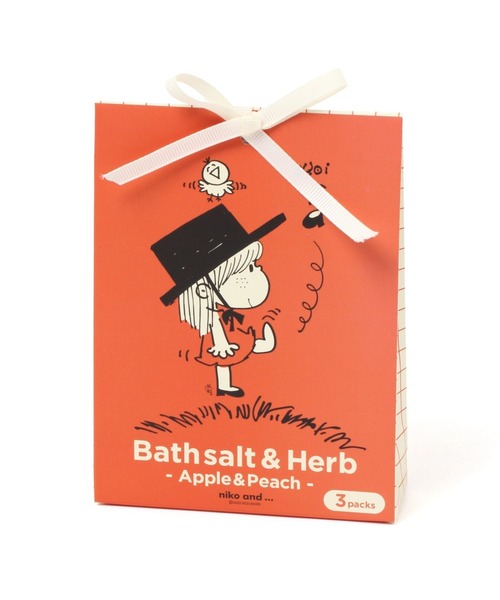 niko and...（ニコアンド）の「【水森亜土】コラボ バスソルト(入浴剤)/内容量30g×3包（入浴剤・バスケア・レディース・ブルー/オレンジ・0）」の10枚目の写真