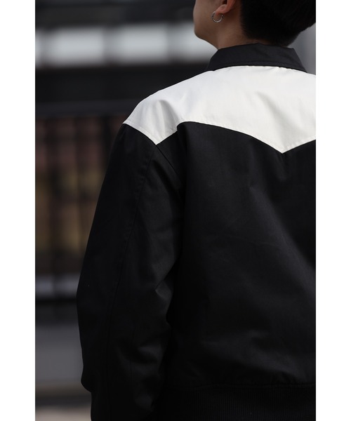 CREARE -LINO-（クレアーレリノ）の「ウエスタン切替 スタジャン（スタジャン・メンズ・ホワイト/ブラック・M/L）」の8枚目の写真