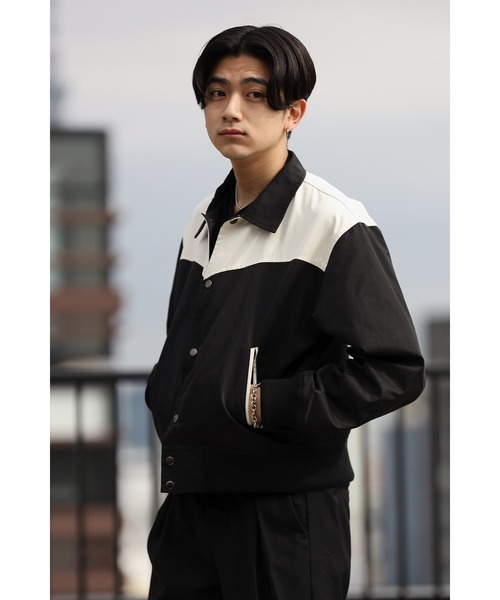 CREARE -LINO-（クレアーレリノ）の「ウエスタン切替 スタジャン（スタジャン・メンズ・ホワイト/ブラック・M/L）」の3枚目の写真